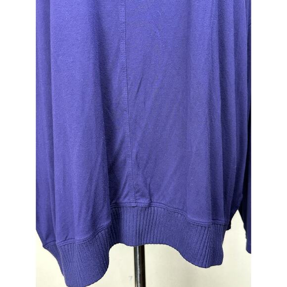 Lane Bryant Women’s Sz 18/20 Pullover Sweater Purple Light Weight Boxy Lagenlook - Picture 3 of 14
